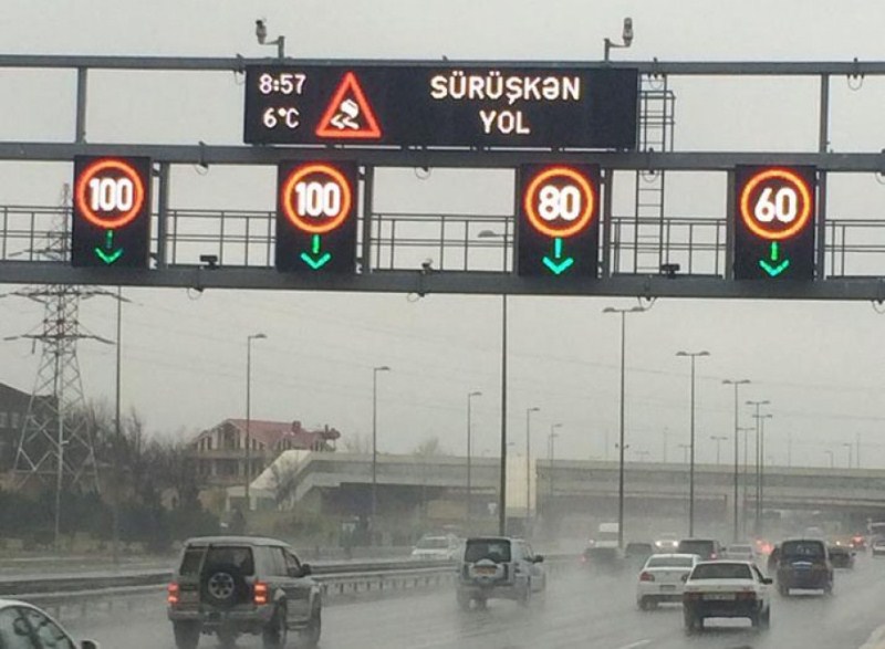 Bu yollarda sürət həddi endirildi  