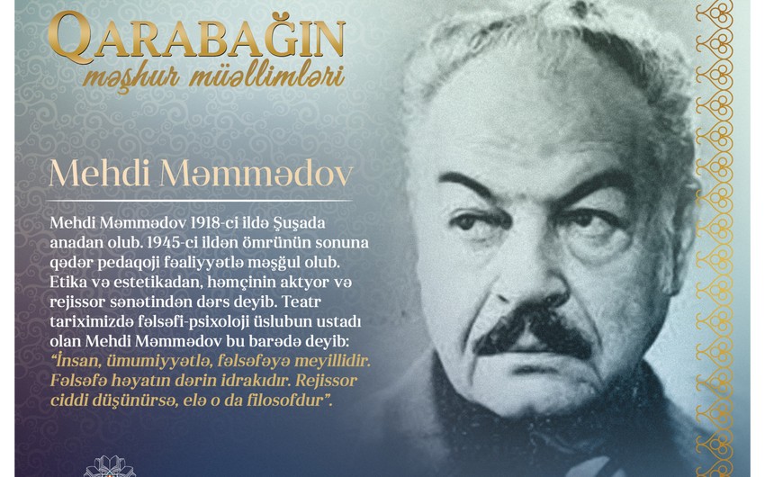 “Qarabağın məşhur müəllimləri” - Mehdi Məmmədov