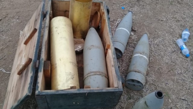 55 ədəd partlamamış hərbi sursat aşkarlandı
