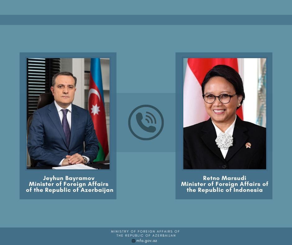 Ceyhun Bayramov indoneziyalı həmkarı ilə danışdı