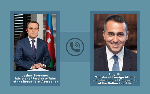 Ceyhun Bayramov italyan həmkarı ilə danışdı