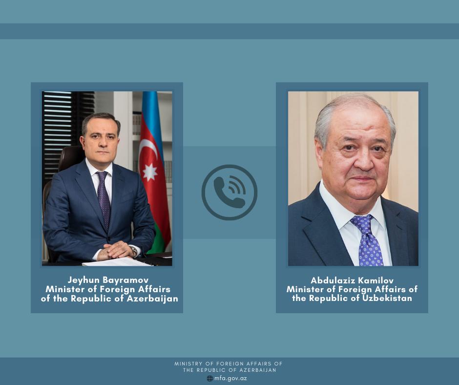 Ceyhun Bayramov özbəkistanlı nazirlə DANIŞDI