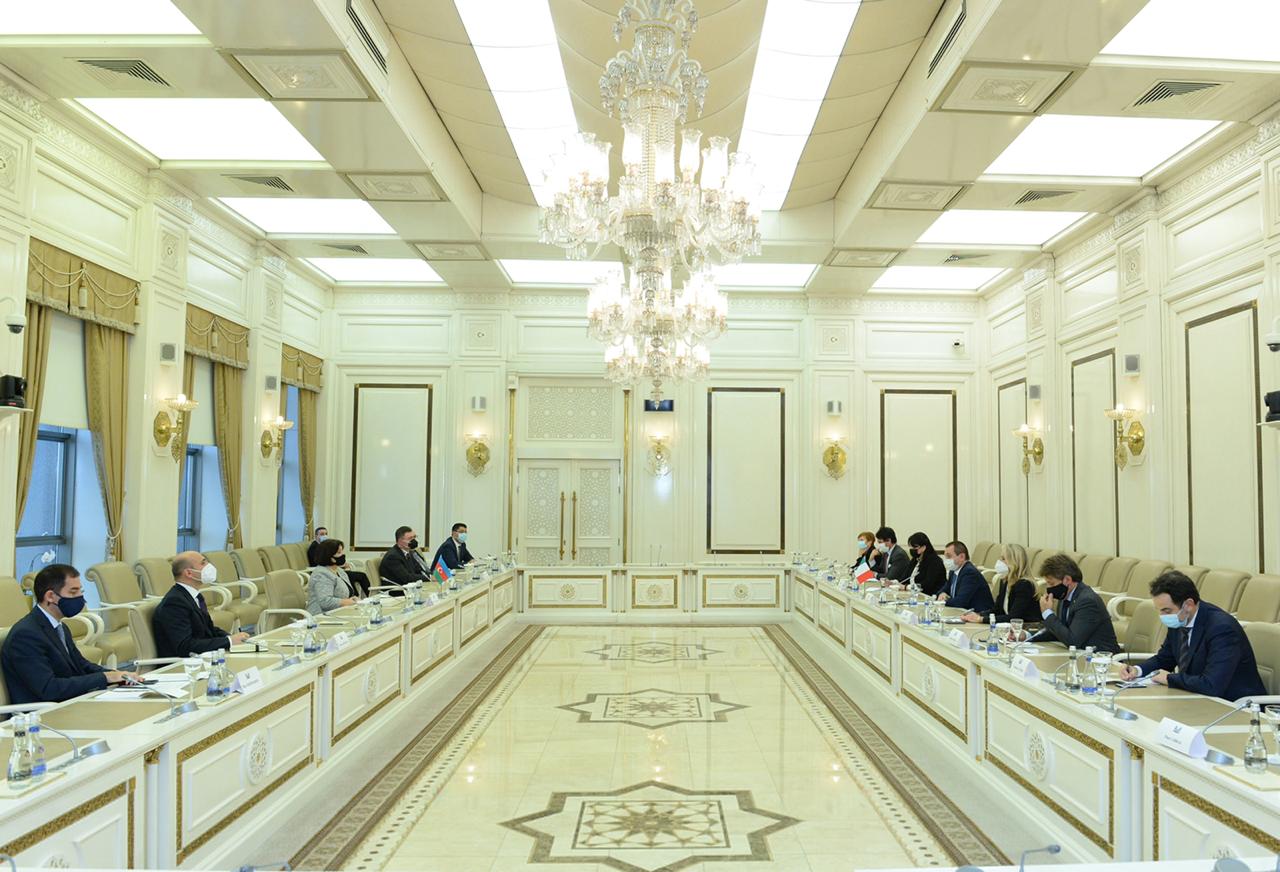 Sahibə Qafarova italiyalı deputatlarla görüşüb - FOTO