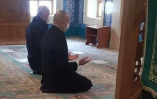Əliyev və Ərdoğan namaz qıldı - FOTO