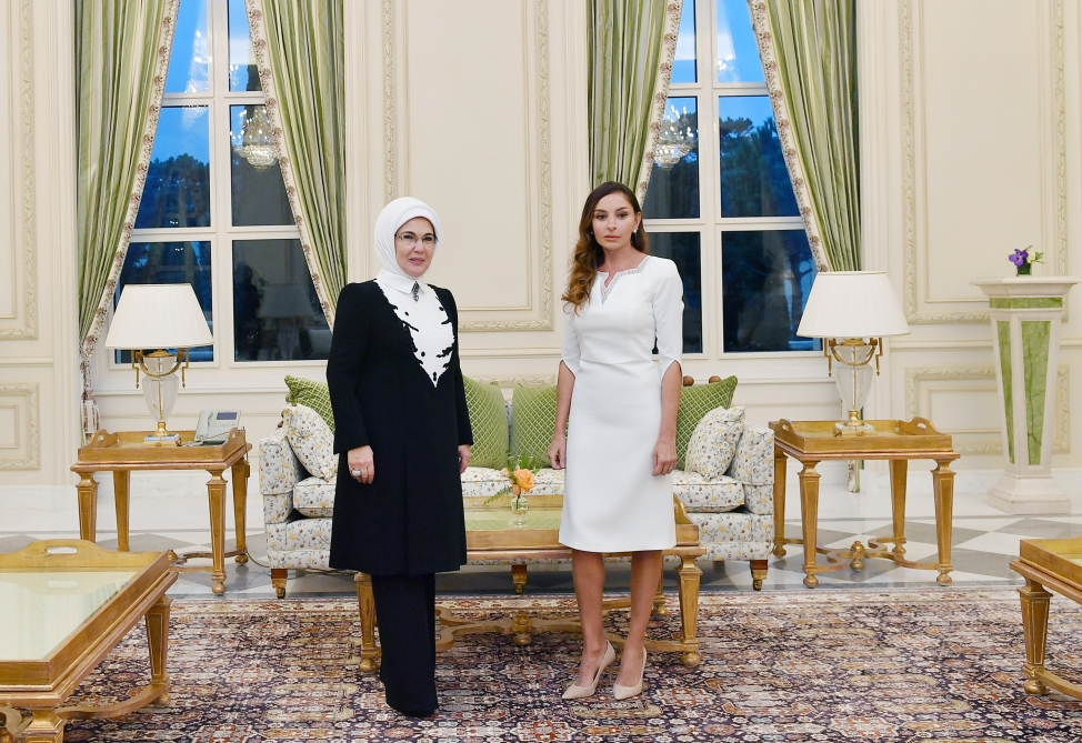 Mehriban Əliyeva Əminə Ərdoğanla görüşdü