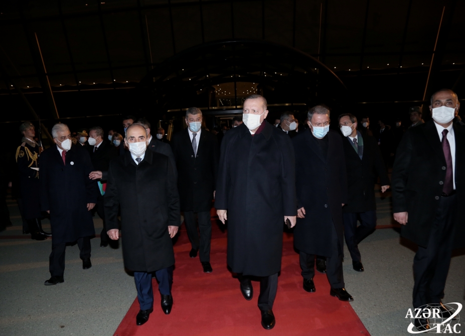 Ərdoğanın Azərbaycana səfəri başa çatdı