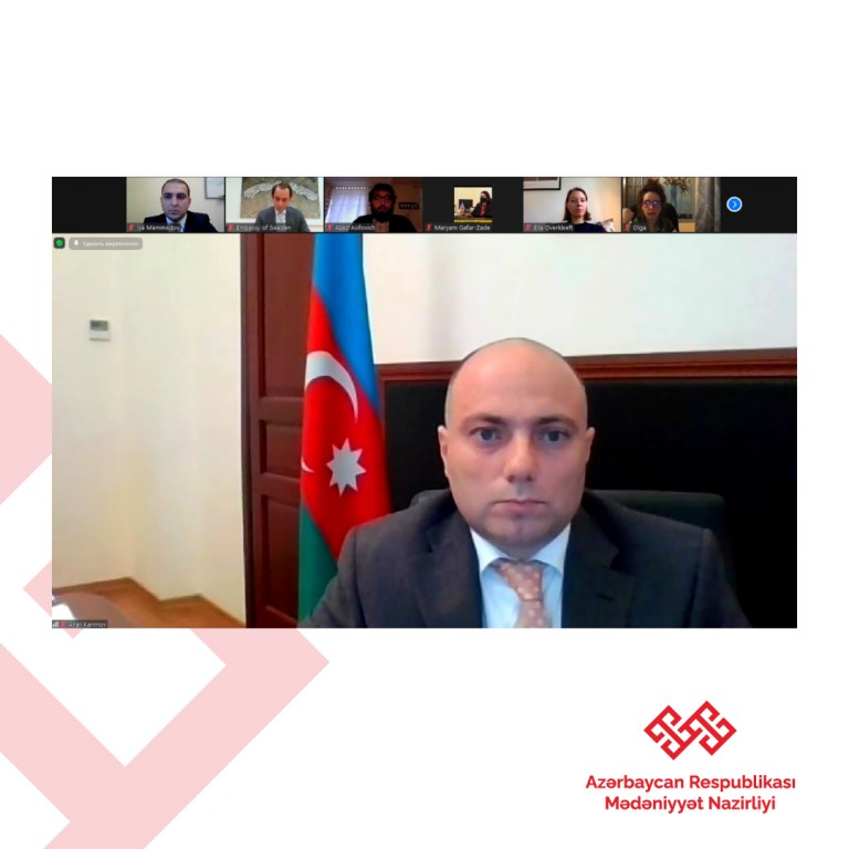 Anar Kərimov İsveç səfiri ilə onlayn görüş keçirdi