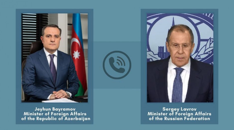 Ceyhun Bayramov Lavrovla danışdı
