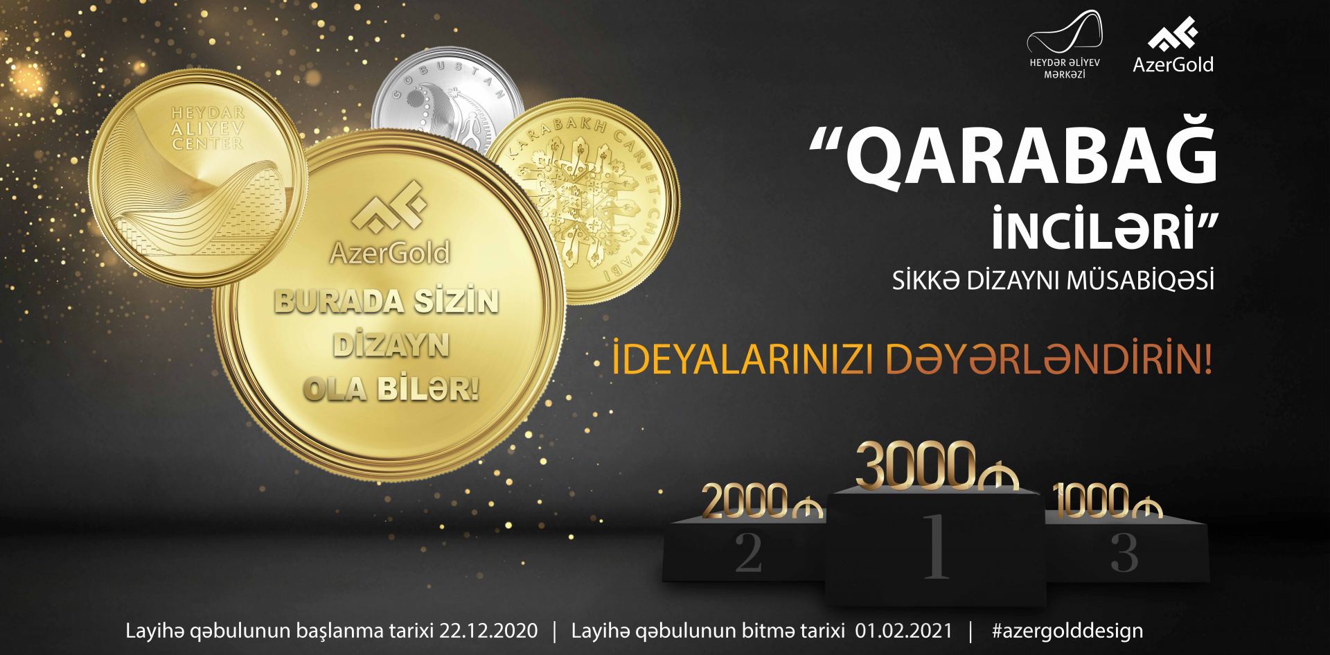 “Qarabağ inciləri” mövzusunda sikkələrin dizayn müsabiqəsi başlayır
