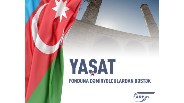 Azərbaycan Dəmir Yollarının kollektivi “YAŞAT” Fonduna könüllü ianə etdi