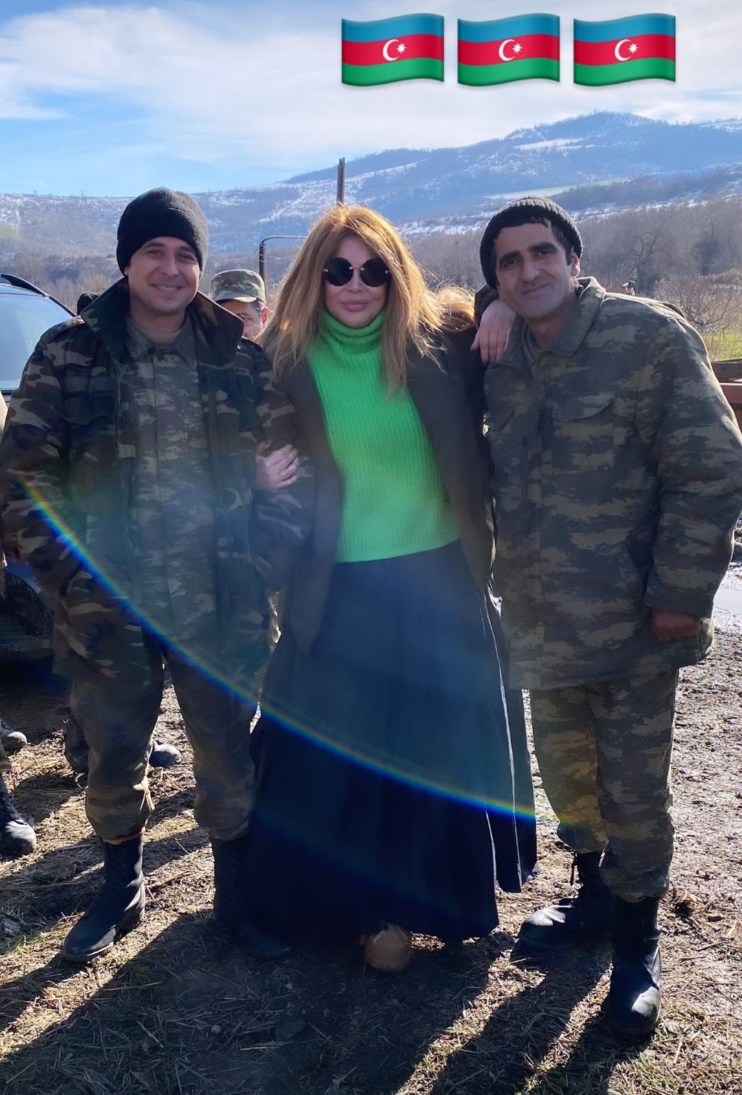 Aygün Kazımova Şuşada əsgərlərlə görüşdü - FOTO