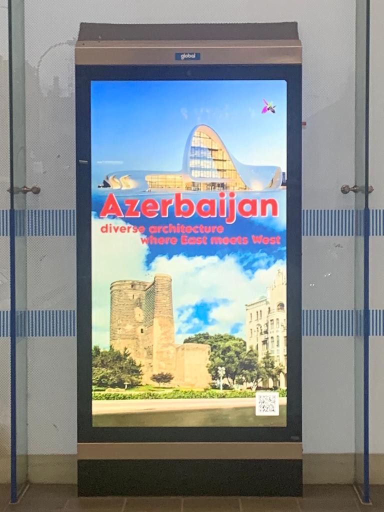 London metrosunda Azərbaycanı vəsf edən layihə həyata keçirilib