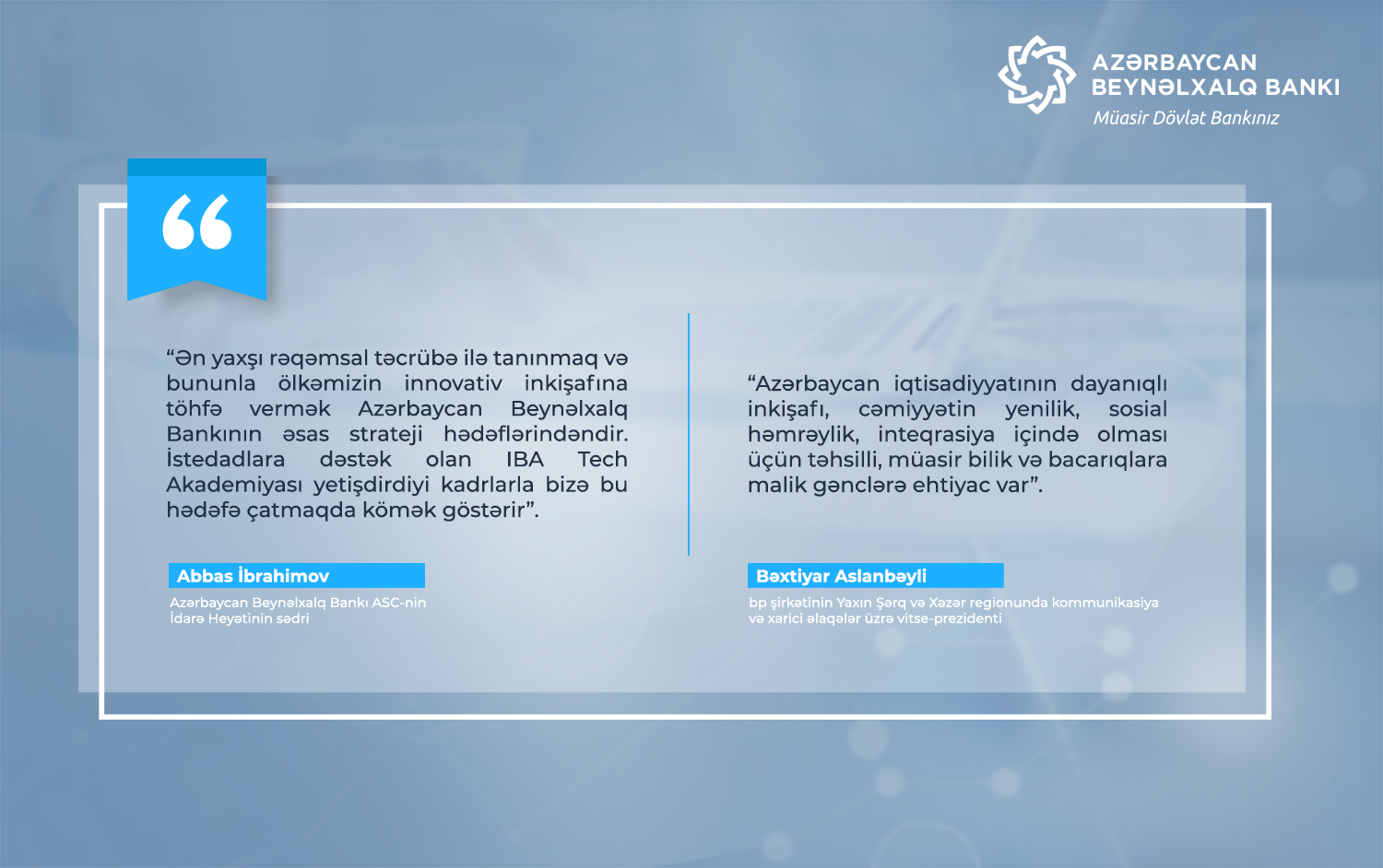 Beynəlxalq Bank və bp tələbələrlə görüş təşkil etdi