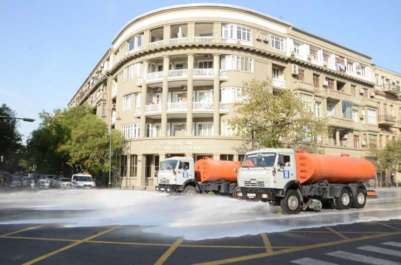 Sabah Bakı küçələrində dezinfeksiya işləri aparılacaq