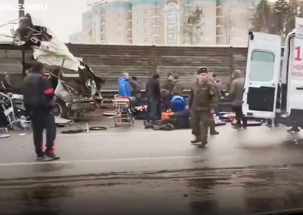 Rusiyada yük maşını hərbi avtobuslara çırpıldı - dörd hərbçi öldü