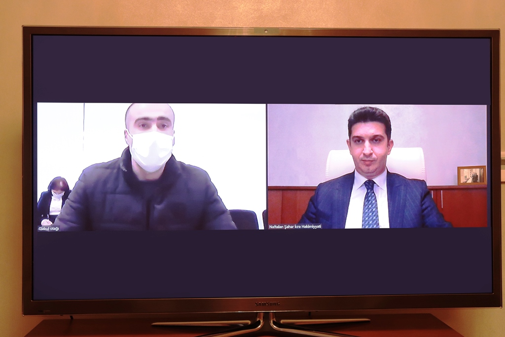 Naftalanda vətəndaşların onlayn qəbulu keçirilib - FOTO