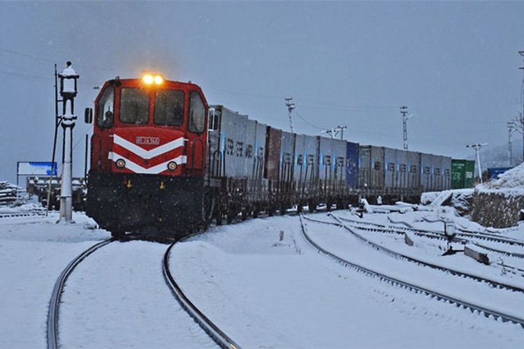 Türkiyədən BTQ dəmir yolu ilə Rusiyaya ilk qatar yola salındı
