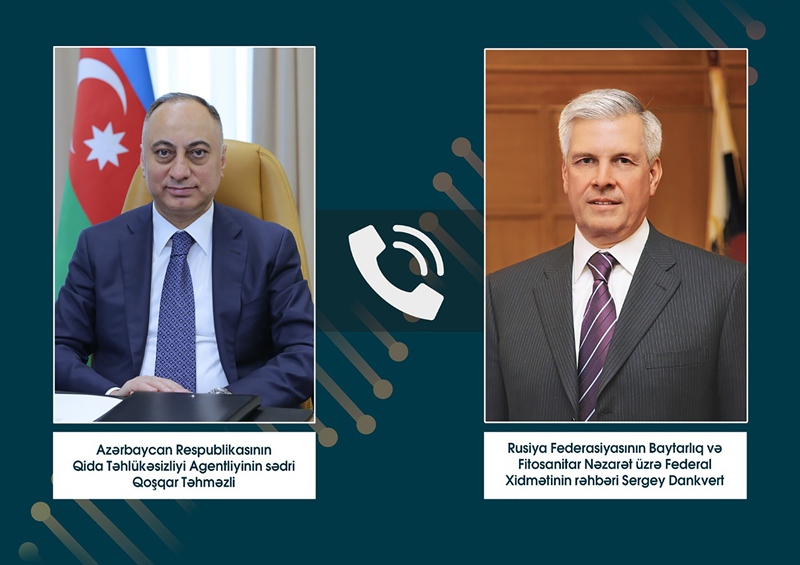 Qoşqar Təhməzli rusiyalı həmkarı ilə alma və pomidor ixracına qadağanı MÜZAKİRƏ ETDİ
