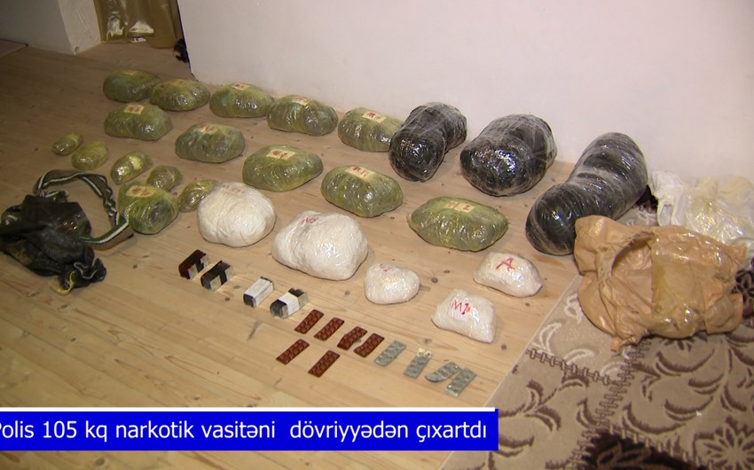 Polis əməliyyatlar keçirdi - 105 kq narkotik dövriyyədən çıxarıldı