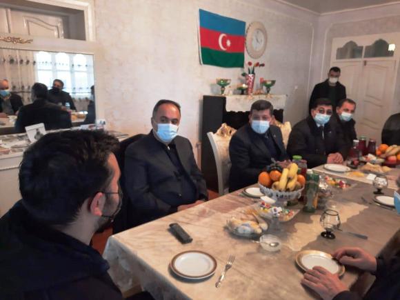 Goranboyda Vətən müharibəsi qazisi ziyarət olunub - FOTOLAR