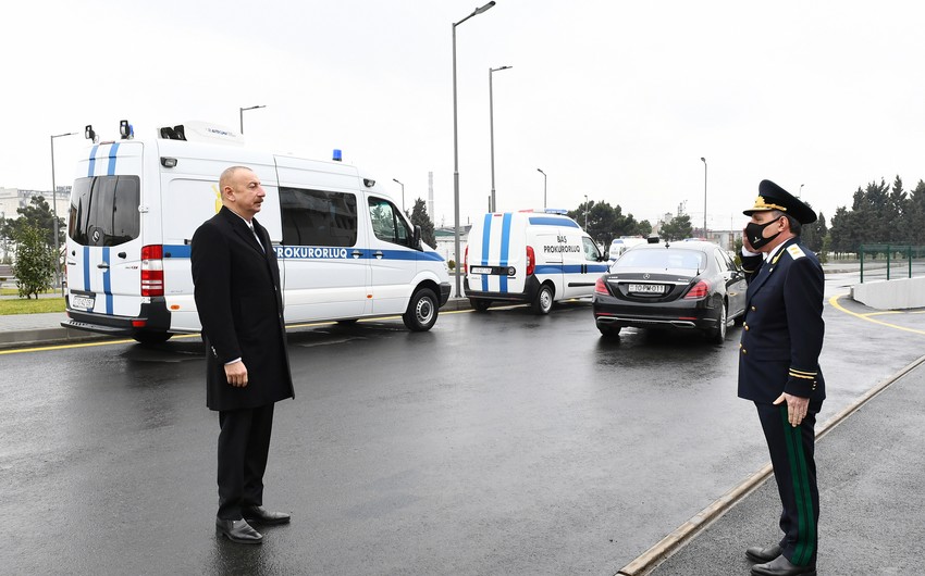 Prezident Baş Prokurorluğun yeni inzibati binasının açılışını etdi