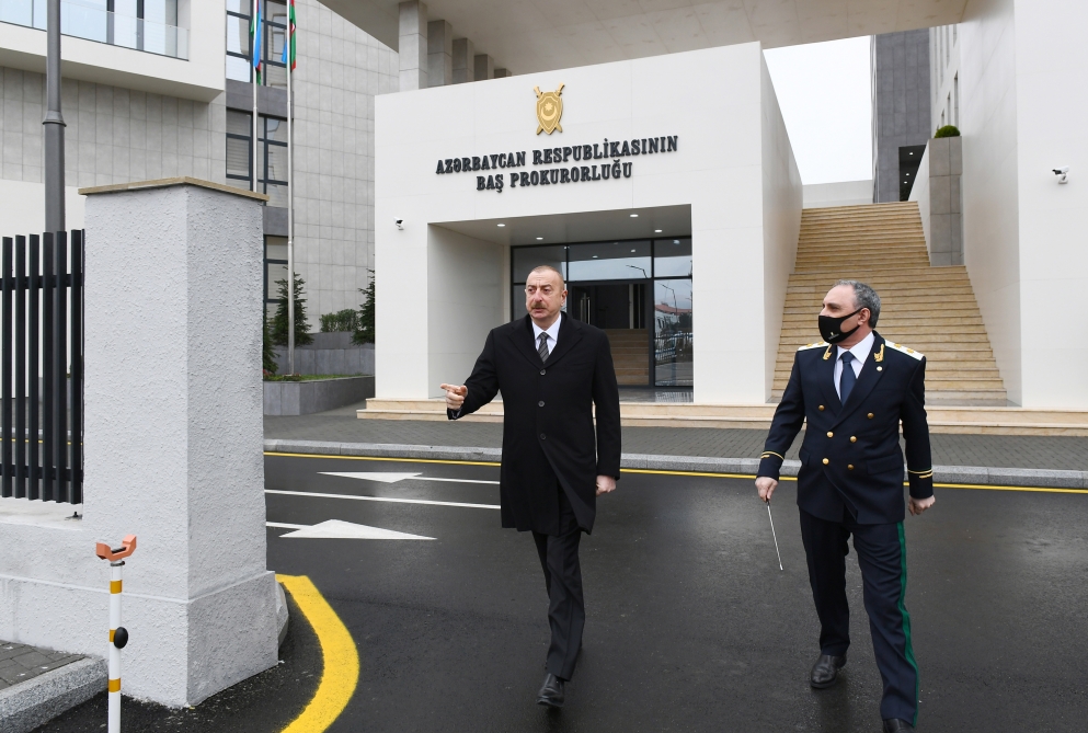 Baş Prokurorluğun yeni binasında altı idarə yerləşəcək
