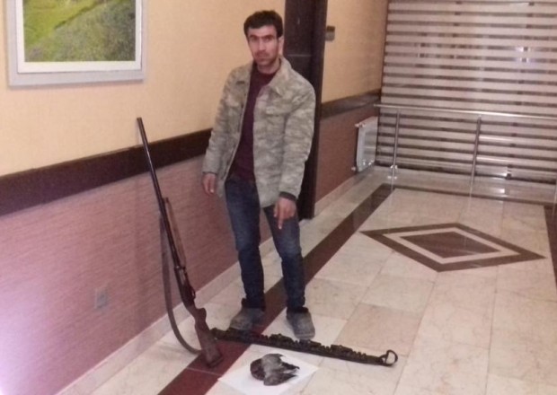 Qanunsuz ov edən şəxs saxlanıldı