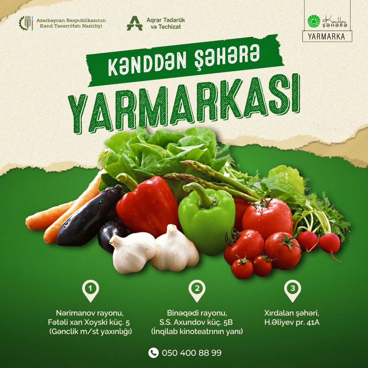 Həftəsonu yarmarkaları yenidən təşkil olunacaq