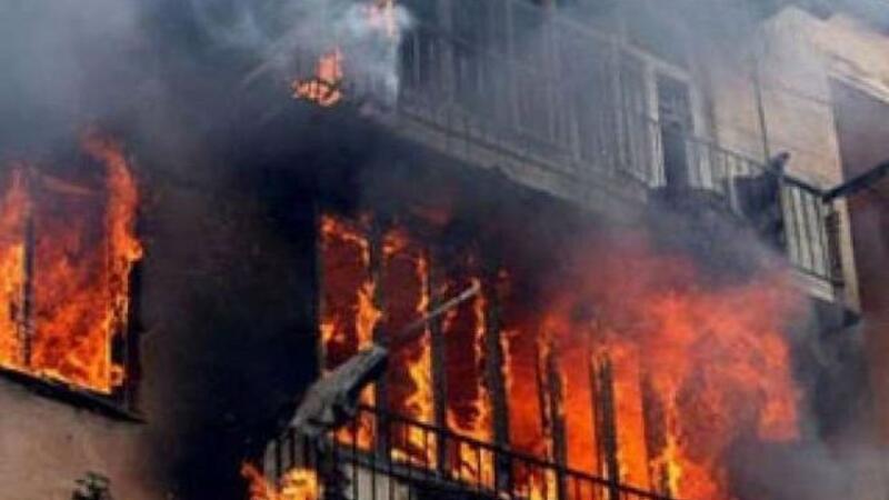 Bakıda məcburi köçkünlərin binasında yanğın