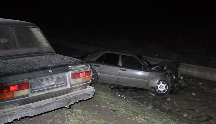 Sabirabadda ağır yol qəzası - 4 nəfər xəsarət aldı - FOTO