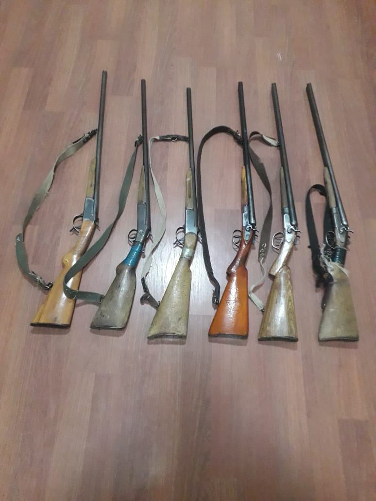 İsmayıllı sakinlərindən 6 ədəd ov tüfəngi götürüldü