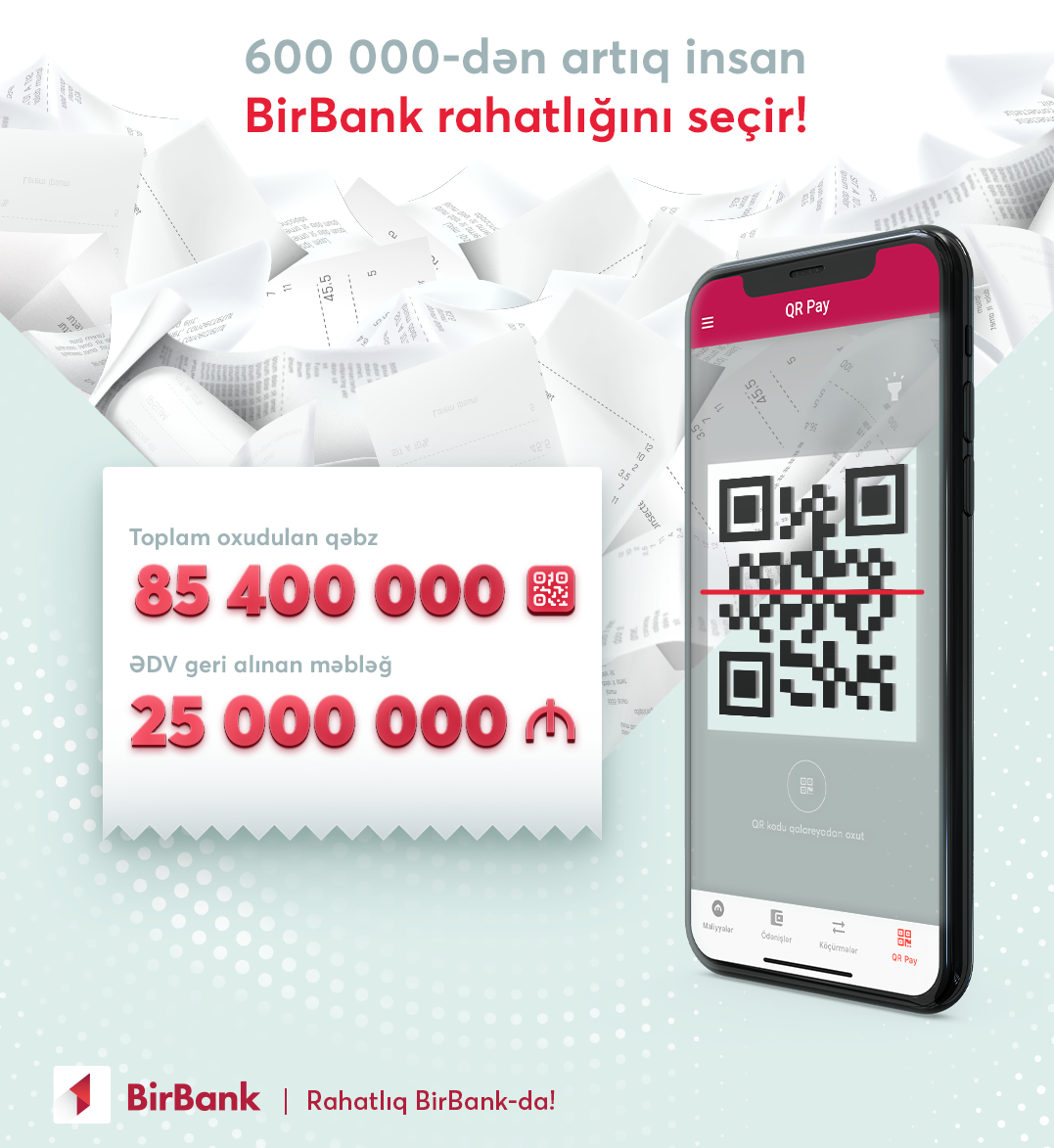 BirBank ilə ƏDV-nin qaytarılması üçün 85,4 milyon çek daxil edib