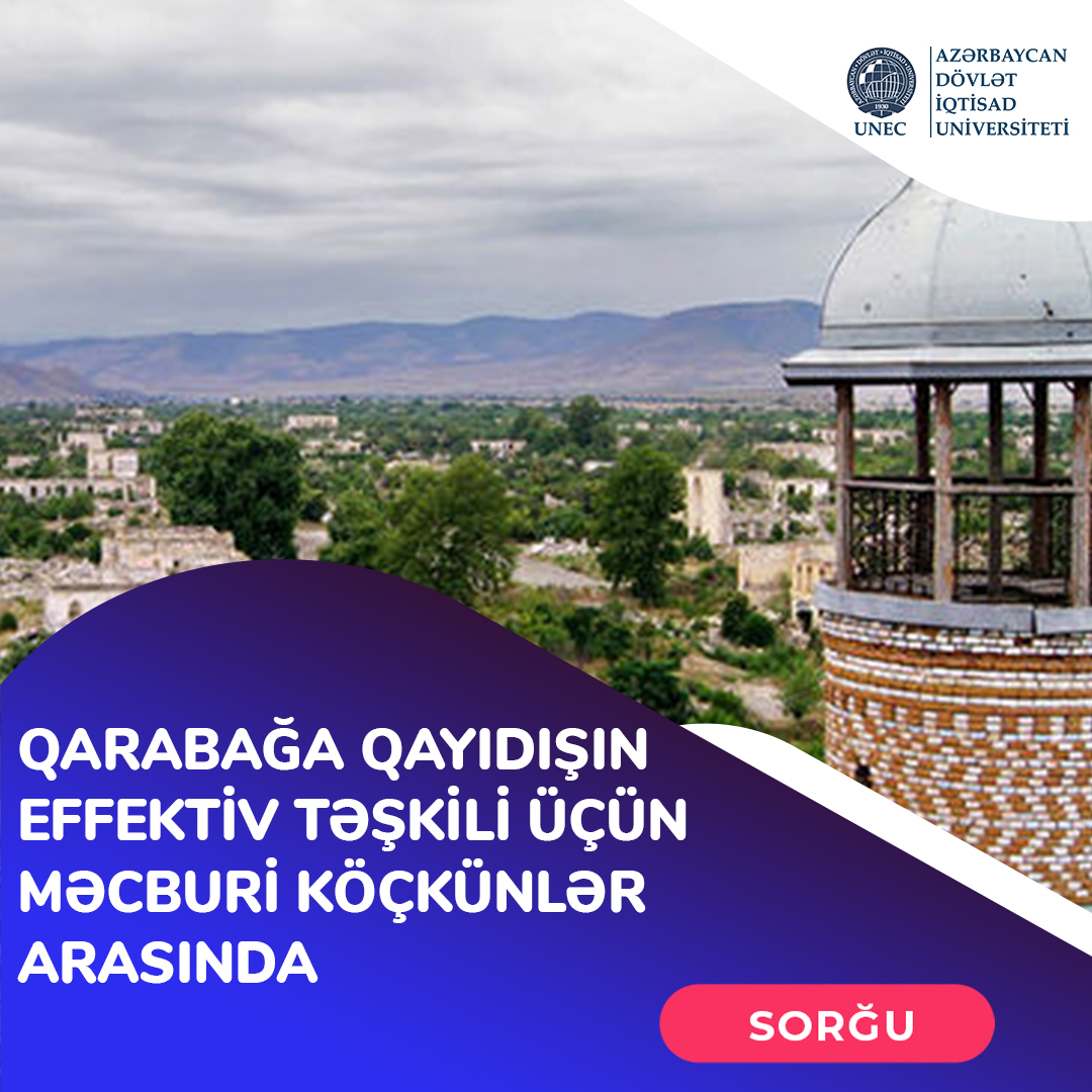 Məcburi köçkünlər arasında sorğu keçirilir