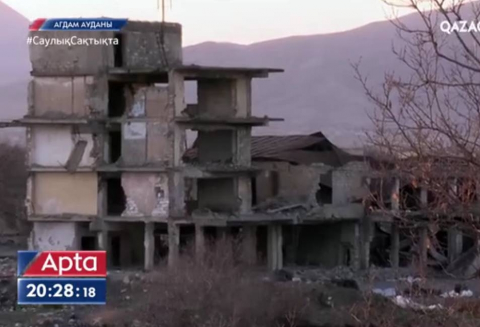 “Qazaqstan TV” azad olunmuş ərazilərimizdən reportaj yayımladı