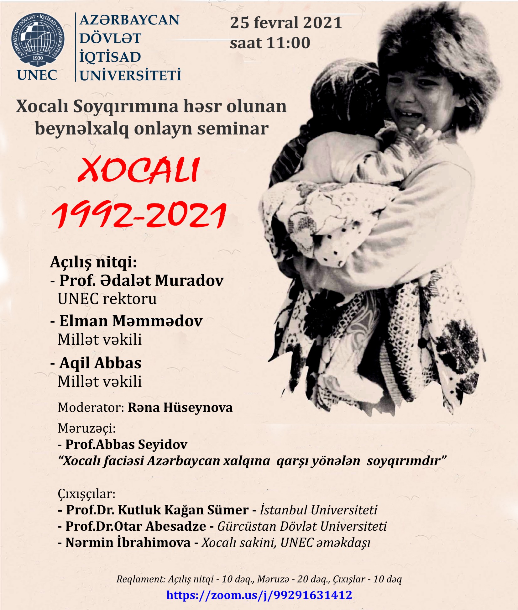 UNEC-də Xocalı Soyqırımına həsr olunan beynəlxalq seminar keçiriləcək