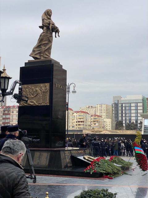Nəsimi rayonunda Xocalı faciəsinin 29-cu ildönümü qeyd edildi - Fotolar