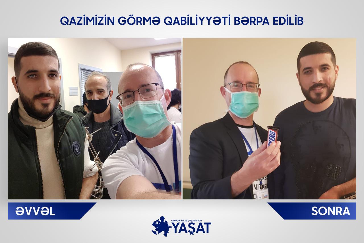 Qazinin görmə qabiliyyəti bərpa edildi
