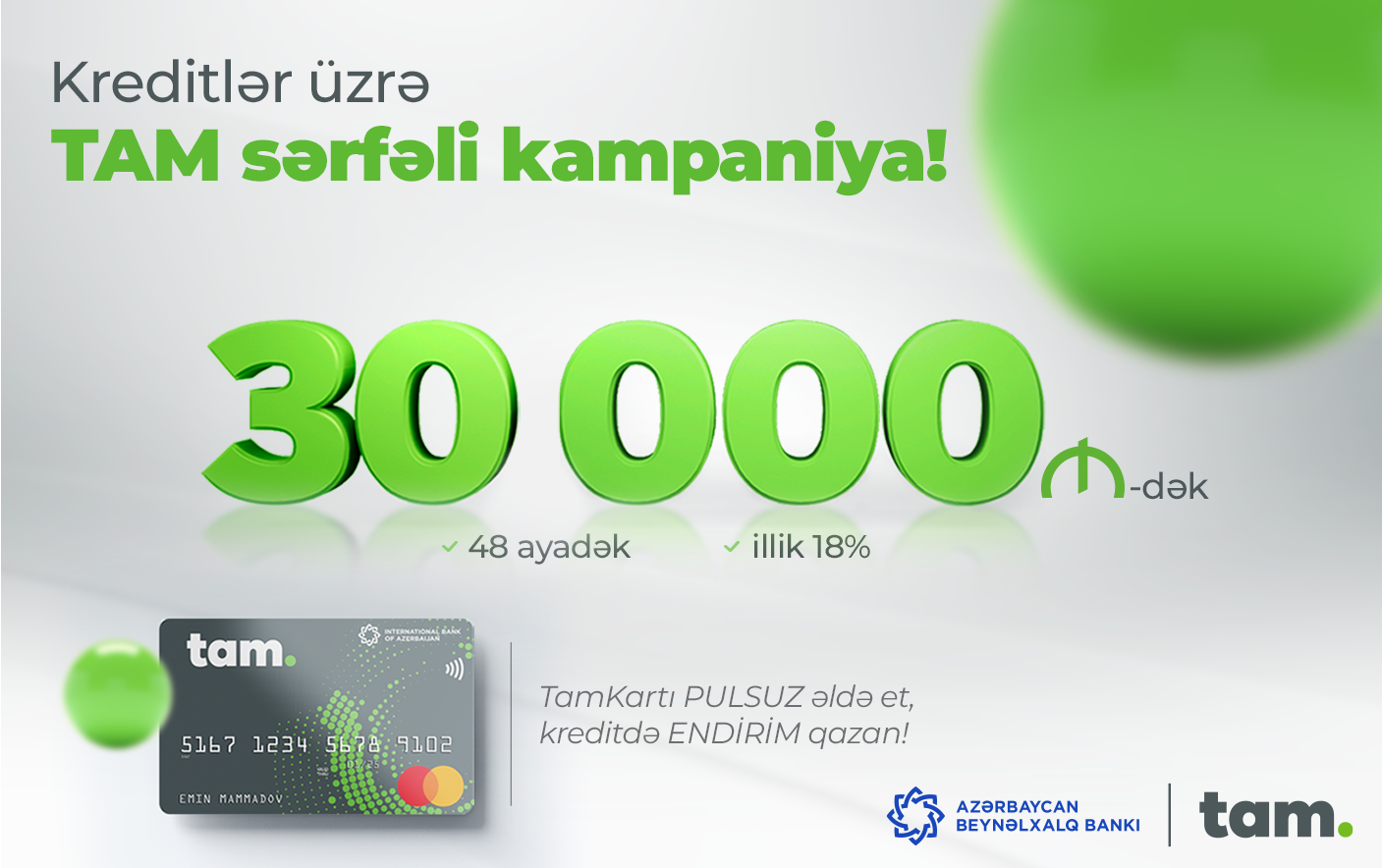 Azərbaycan Beynəlxalq Bankından sərfəli kredit kampaniyası