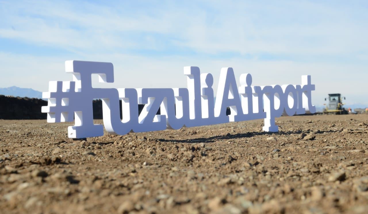 Diplomatlar Füzuli Beynəlxalq Hava Limanın tikintisi ilə tanış olublar