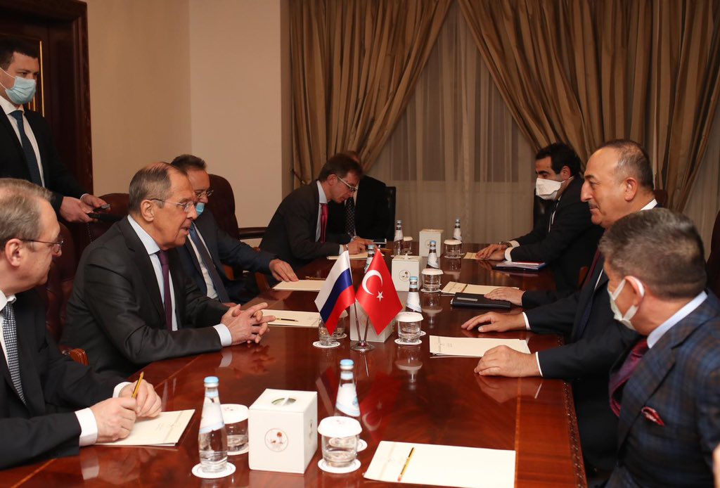 Lavrovla Çavuşoğlu arasında Qarabağ müzakirəsi - FOTO