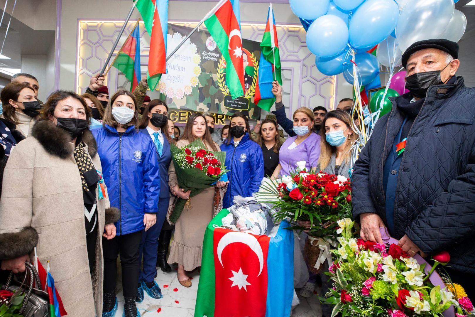 Daha bir Şəhidin övladı dünyaya gəldi - FOTOLAR