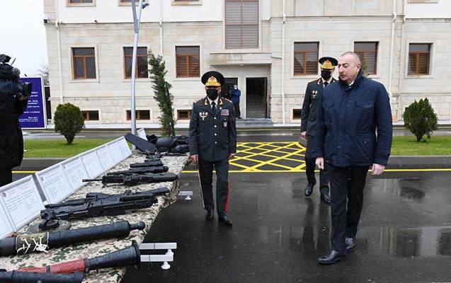 Prezident Daxili Qoşunların yeni hərbi hissəsinin AÇILIŞINDA