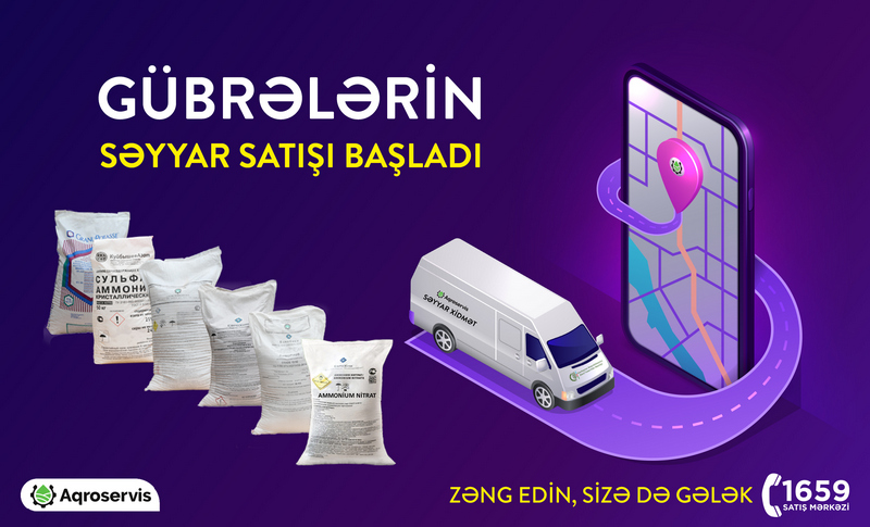 Mineral gübrələrin səyyar satışına başlanıldı