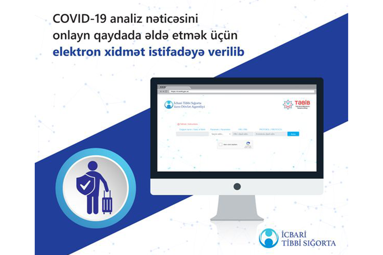 Vətəndaş COVID-19 analiz nəticəsini onlayn qaydada əldə edəcək