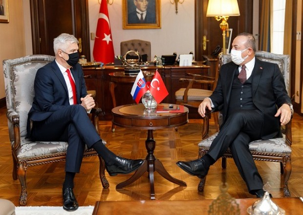 Çavuşoğlu Slovakiya XİN başçısı ilə görüşdü