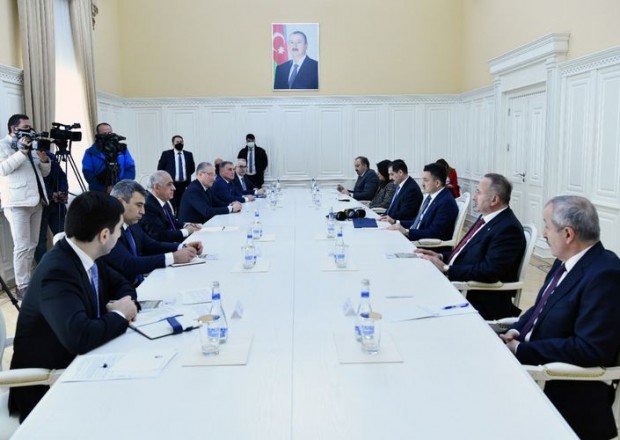 Əli Əsədov türkiyəli naziri qəbul etdi -FOTO