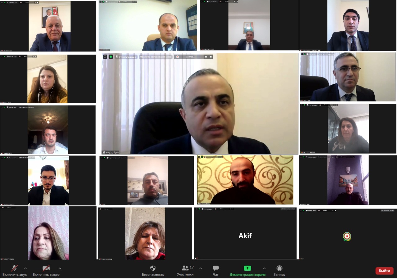 Azay Quliyev seçicilərlə videogörüş keçirib