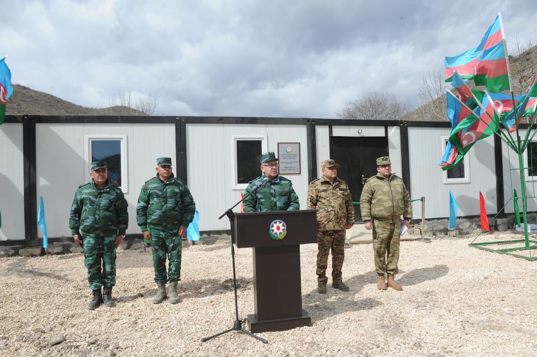 Ermənistanla sərhəddə yeni hərbi hissəmiz yaradıldı - FOTOLAR