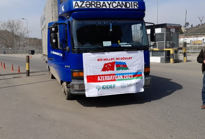 Gürcüstandan Vətən müharibəsi qazilərinə sovqat göndərildi
