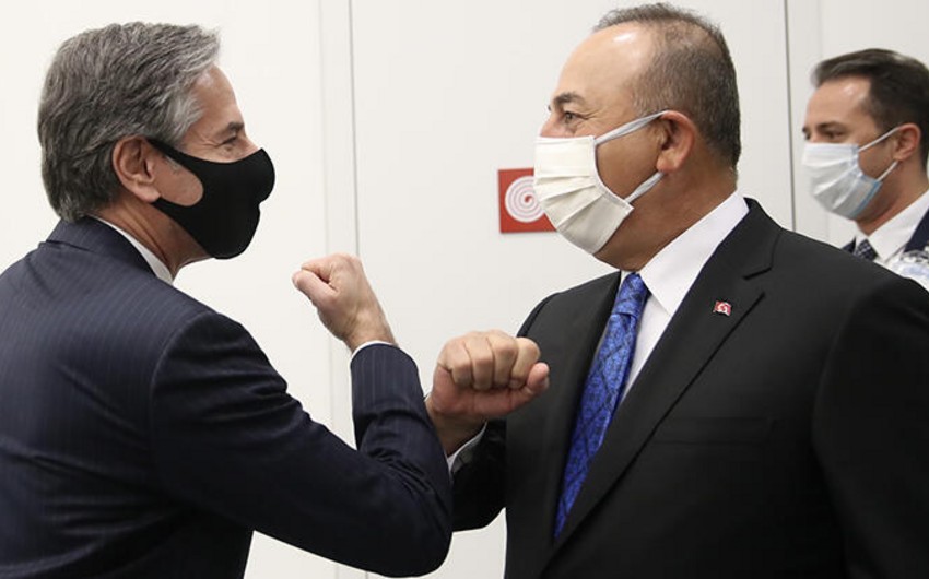 Çavuşoğlu ABŞ-ın dövlət katibi ilə GÖRÜŞDÜ